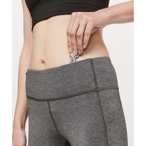 Lululemon Pace Rival Crop 22" Leggings Black Size 8 Women's $88 Retail - Picture 3 of 14